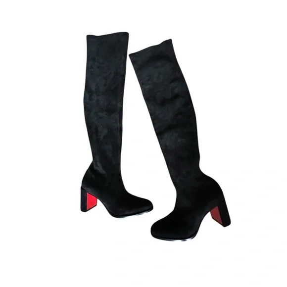 Christian Louboutin Stretchadoxa 70mm suede over the knee boots RETAIL 2,995